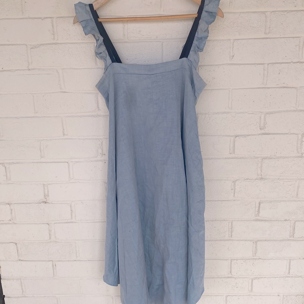 Hatch The Nelli Chambray Maternity Dress 2 - Picture 2 of 9